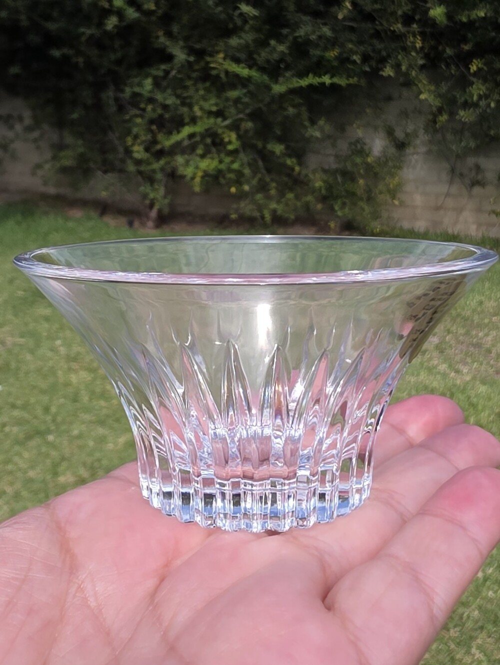 Vintage RCR Royal Crystal Rock Italy 24% Lead Crystal Votive Candle Holder